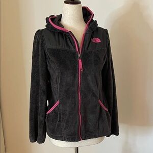 The North Face Black & Pink Fleece Jacket | Girls L (14/16) / Women’s XS | GUC